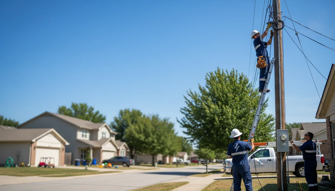 Residential electrician providing installation services in Harrisville, MS